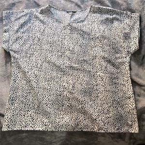 Polka dot dolman top